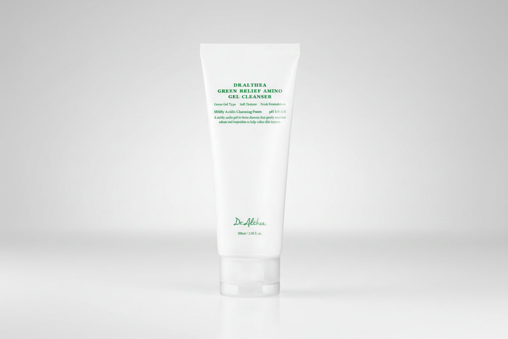 Dr. Althea Green Relief | Amino rūgščių gelinis valiklis – lengvas drėkinamasis gelis riebiai, mišriai ir linkusiai į spuogus odai 100ml