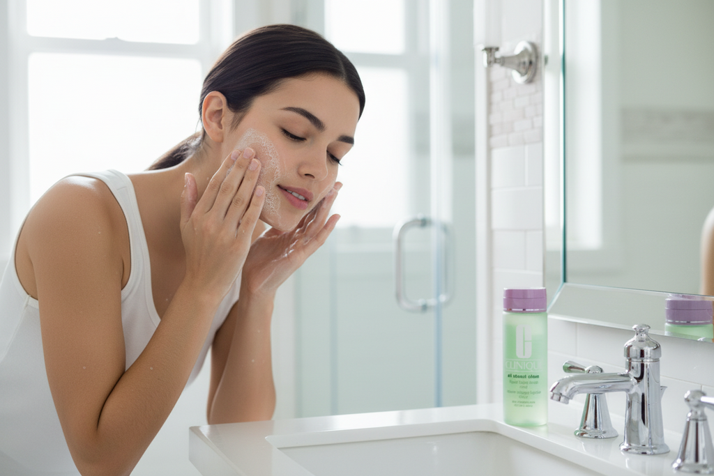 Clinique All About Clean | Skystas veido prausiklis sausai ir mišriai odai 200ml | Gilus ir švelnus valymas