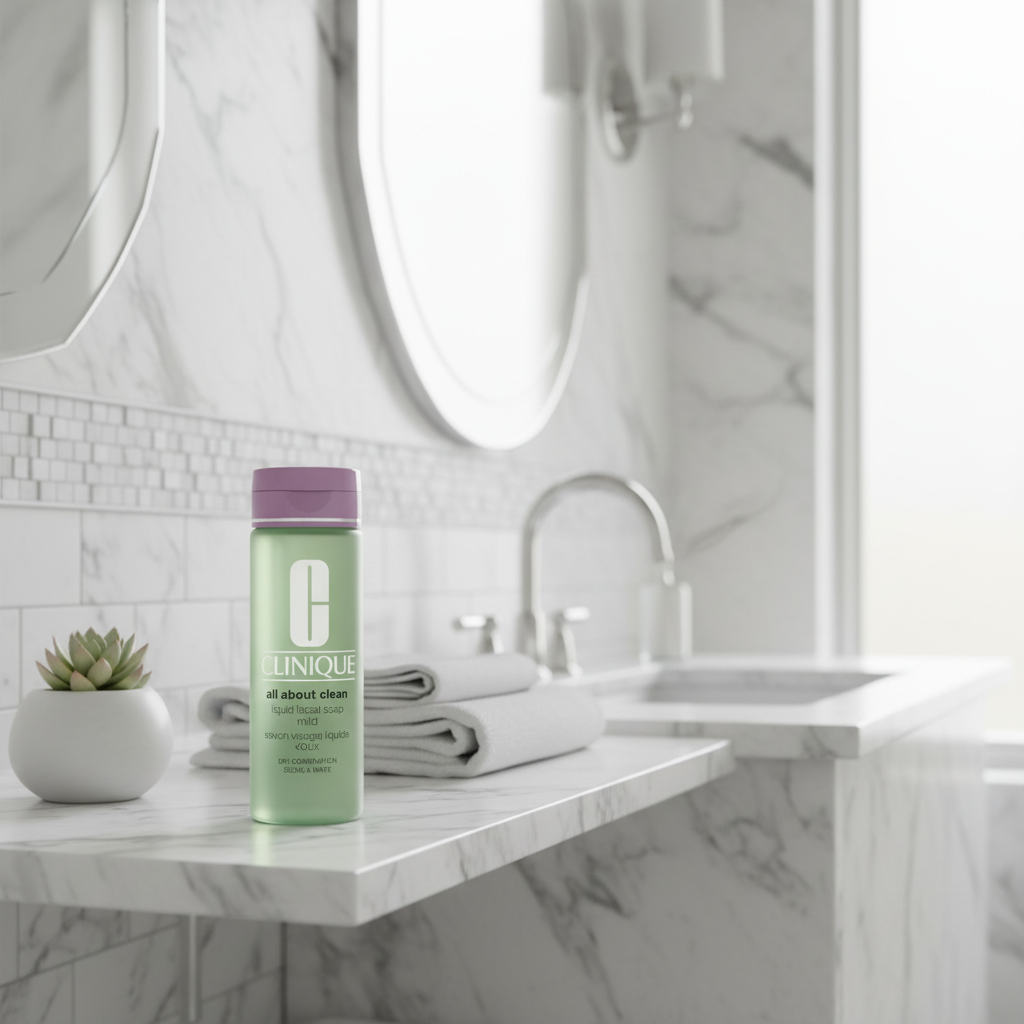 Clinique All About Clean | Skystas veido prausiklis sausai ir mišriai odai 200ml | Gilus ir švelnus valymas