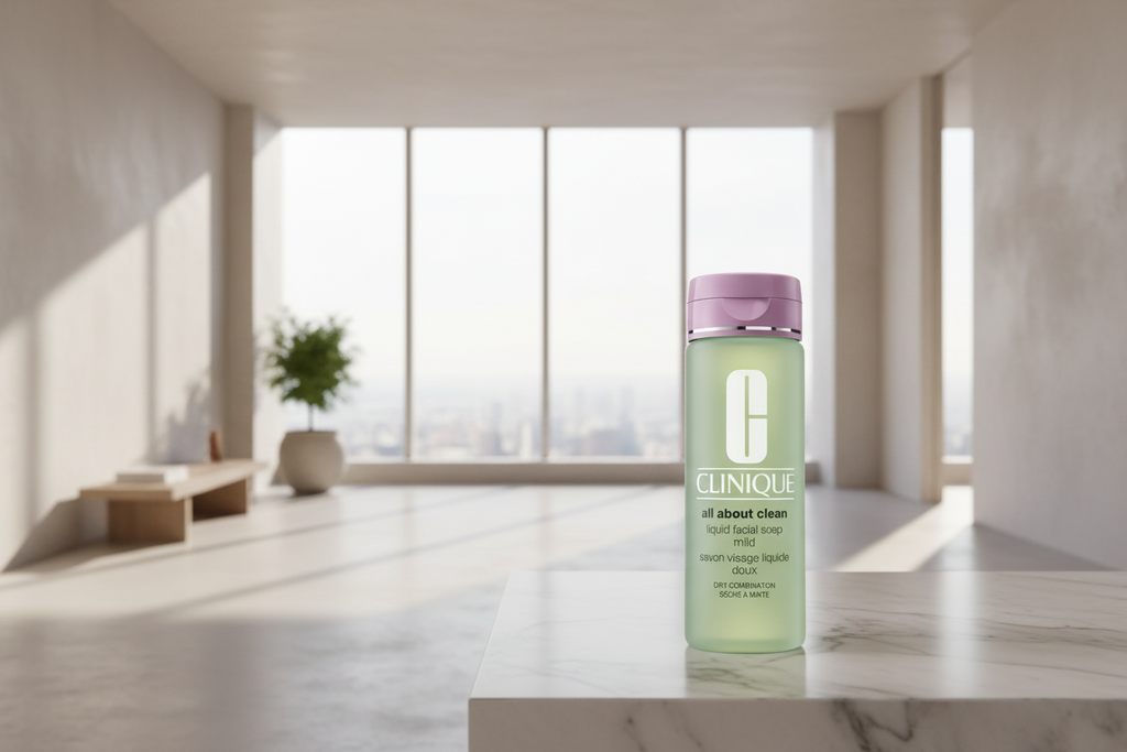 Clinique All About Clean | Skystas veido prausiklis sausai ir mišriai odai 200ml | Gilus ir švelnus valymas