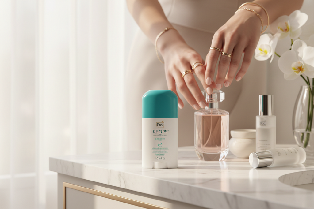 RoC Keops dezodorantas 24H moterims be aliuminio 40ml | Švelnus apsauginis dezodorantas jautriai odai