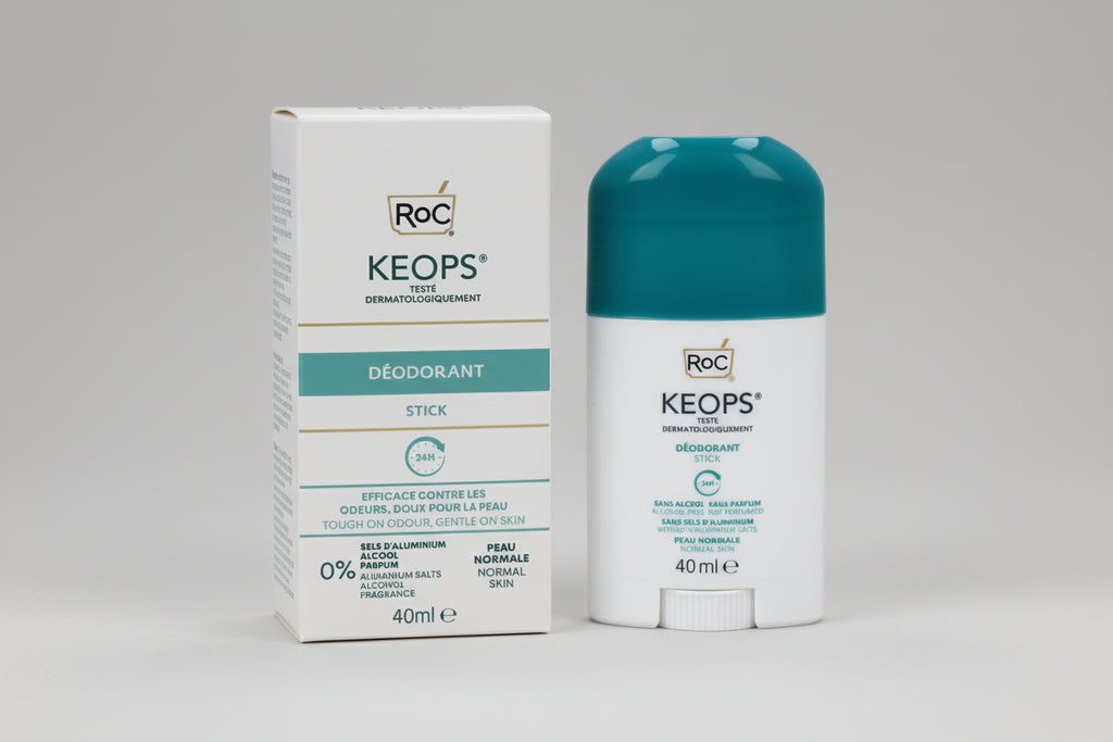 RoC Keops dezodorantas 24H moterims be aliuminio 40ml | Švelnus apsauginis dezodorantas jautriai odai