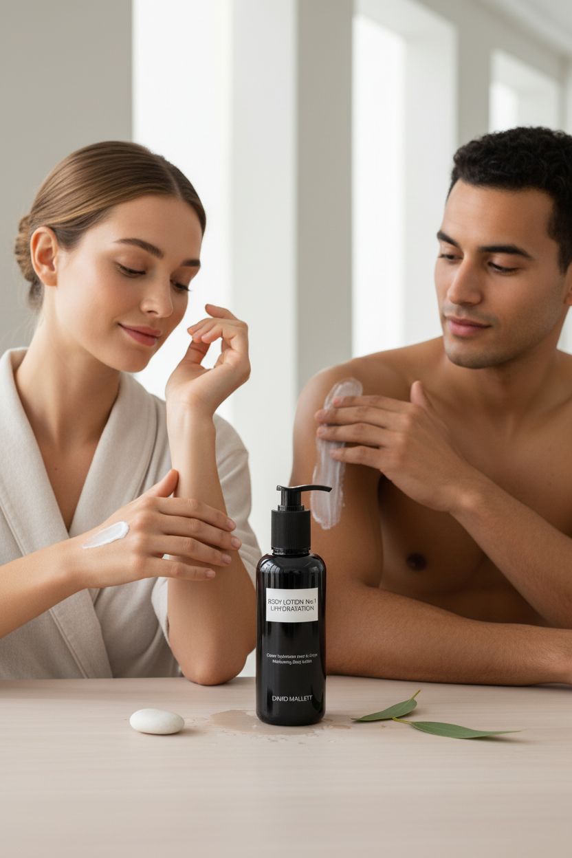 David Mallett Body Lotion No.1 L'Hydration | Drėkinantis kūno losjonas 250ml – Granatų ir shea sviestas