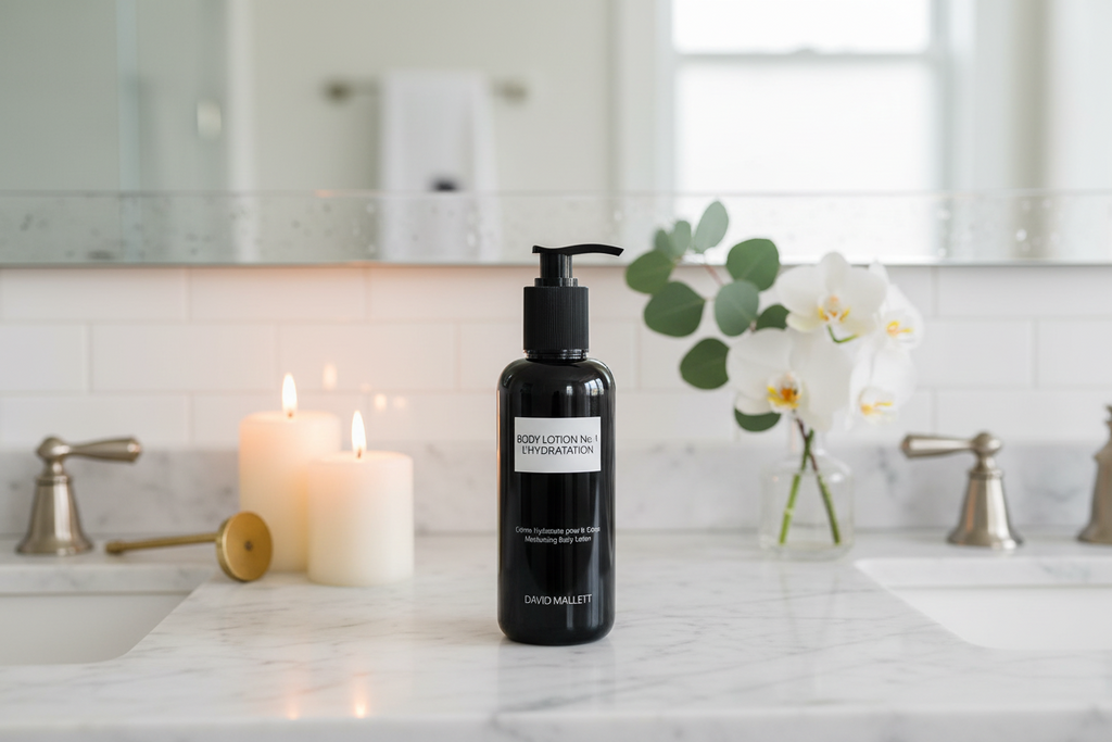 David Mallett Body Lotion No.1 L'Hydration | Drėkinantis kūno losjonas 250ml – Granatų ir shea sviestas