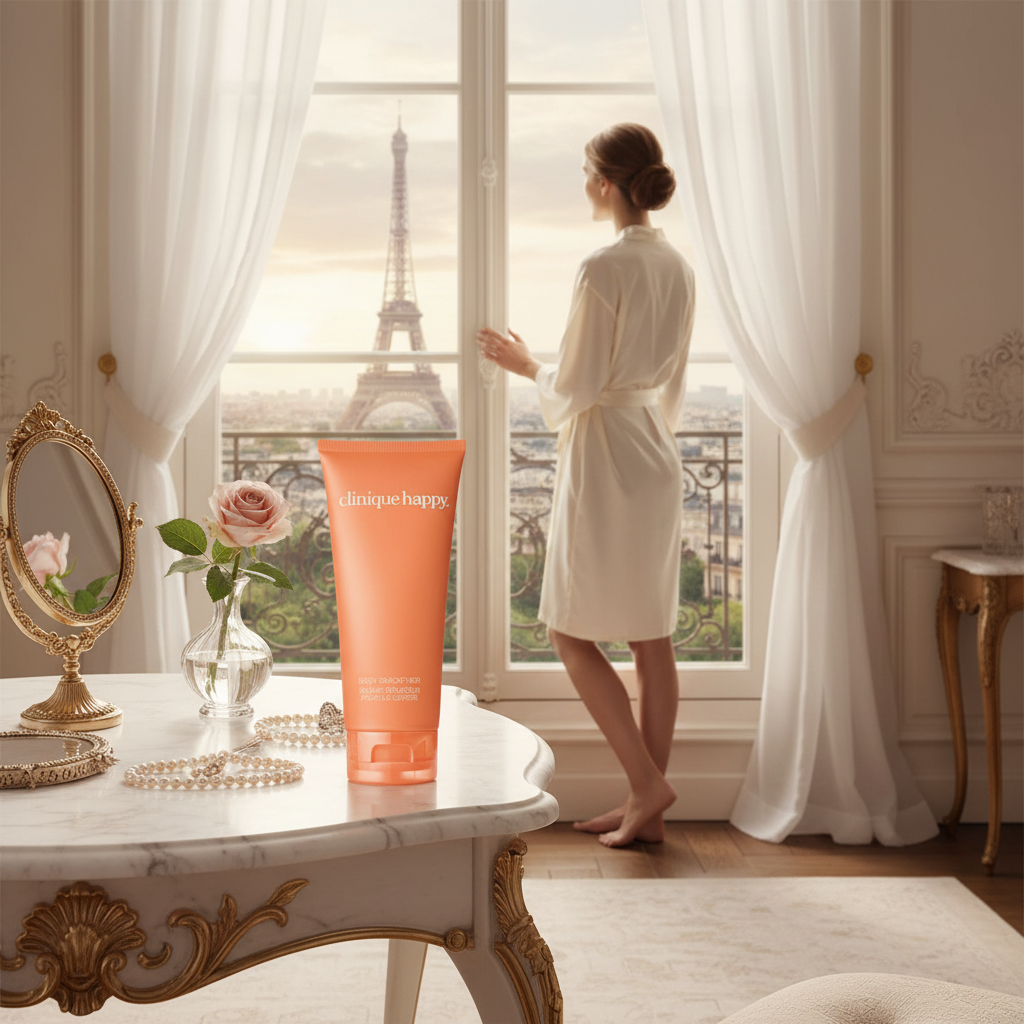Clinique Happy | Parfumuotas kūno kremas 200ml – greipfrutų ir gėlių aromatas